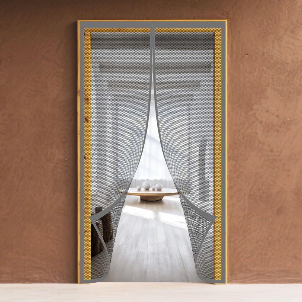 Magnetic Screen Door, 62 x 232 cm, Gray