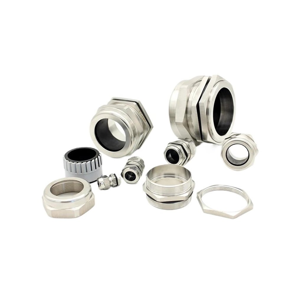 Grivon 304 Stainless Steel Cable Glands, M32/M40/PG25/PG29/PG21, 18–25 mm (10-Pack, M20 6–12 mm)