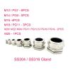 Grivon 304 Stainless Steel Cable Glands, M32/M40/PG25/PG29/PG21, 18–25 mm (10-Pack, M20 6–12 mm) view 3
