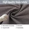 Outdoor Bench Cushion Cover, Linen, Washable, Dark Blue, 170 x 60 x 5 cm view 4