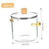 2,300 ml Glass Cooking Pot with Two Glass and Wood Handles view 4