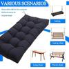 AQIGR Bench Cushion, Outdoor Seat Pad, 150 x 55 cm, Lake Blue view 2