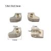 Generic 20-Piece/10-Pair 3 mm Wide Two-Tooth Eyeglass Hinges (3.0 x 1.0 x 3.5 mm) view 2