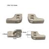 Generic 20-Piece/10-Pair 3 mm Wide Two-Tooth Eyeglass Hinges (3.0 x 1.0 x 3.5 mm) view 3