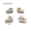 Generic 20-Piece/10-Pair 3 mm Wide Two-Tooth Eyeglass Hinges (3.0 x 1.0 x 3.5 mm) view 4