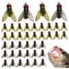 40-Piece Fly Fishing Lure Kit, Black and Yellow view 2