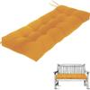 AQIGR Bench Cushion, Garden Bench Pad, 90/100/110/120 x 50 cm, 8–10 cm Thick, Orange, 100 x 40 cm view 1