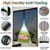 Magnetic Fly Screen for Balcony Door, 78 x 104 cm, Adjustable, Black view 2