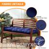Generic Bench Cushion, Outdoor Swing Seat Cushion 100 x 50 x 8 cm, Gray B view 2