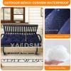Generic Bench Cushion, Outdoor Swing Seat Cushion 100 x 50 x 8 cm, Gray B view 4
