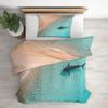 Generic Beach Sea Shark Bedding Set 135 x 200 cm, 2-Piece view 3
