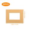 Happyyami Kraft Paper Envelopes for Documents, Transparent Self-Adhesive Bags for Invitations, Greeting Cards, and Photos, 25-Pack view 2