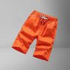 YEBAITOU Men's Summer Cotton Breathable Loose-Fit Elastic-Waist Five-Pocket Mid-Length Shorts, Blue, XL view 4