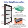 Large Vertical Sliding Window, 50/46/42/40/38/36/32/30/28/24/20 in, Horizontal Sliding Window Replacement for Homes, Sheds, Basements and Chicken Coops, Custom Size view 2