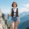 Men's Breathable Running Hydration Vest with Adjustable Strap, Phone Pocket and Non-Slip Chest Strap view 2