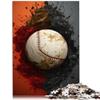 Modern Teen Baseball Sports 1,000-Piece Puzzle, Family Game, 38 x 26 cm view 2