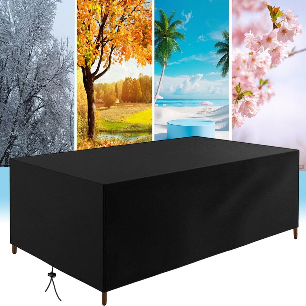 AUWUUA Outdoor Furniture Cover 110 x 100 x 70 cm, Black