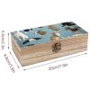 SMAZDFXX Wooden Storage Box with Lid, Keepsake and Jewelry Organizer, Raining Cats & Dogs view 2
