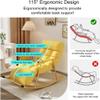 FHSLKXIM Modern Rocking Chair, Lounge Armchair with Side Pockets, Recliner for Adults, Pink B, One Size view 4