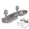 Generic Suction Cup Shelf, Reusable Shower Holder, 51 × 10.5 × 10.5 cm, Non-Slip Bathroom Organizer view 1