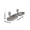 Generic Suction Cup Shelf, Reusable Shower Holder, 51 × 10.5 × 10.5 cm, Non-Slip Bathroom Organizer view 2