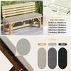 5 cm Thick Beer Bench Cushion, Sky Blue view 2