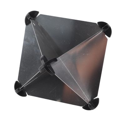 ZASCHMOY Enhanced-Visibility Octahedral Aluminum Radar Reflectors, 12 x 12 in, for Sailboats and Motorboats