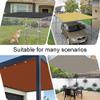 Waterproof Sun Shade Sail, 35 x 350 cm, Rectangular, 98% UV Protection, White view 2