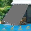 Garden Shade Sail 140 x 405 cm, Balcony Side Screen, No Drilling, UV-Protective, Light Gray view 3