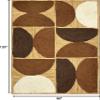 Natural Handwoven Jute Rug, Brown Flatweave view 3