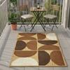 Natural Handwoven Jute Rug, Brown Flatweave view 4