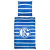 FC Schalke 04 Striped Bedding Set 135x200 + 80x80 cm view 1