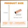 Sourcing Map Copper Round Tube, 24 mm OD x 1 mm Wall x 100 mm Long, Seamless T2 Copper Pipe, 2-Pack view 2