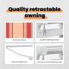 vidaXL Retractable Awning Yellow and Orange 350 x 250 x 165 cm view 4