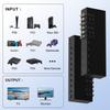 Y.D.F 4-Port HDMI 2.0 Switcher + 4-Port RCA-to-HDMI Converter, 2-in-1 AV Switch with 4:3/16:9 Support view 2