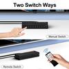 Y.D.F 4-Port HDMI 2.0 Switcher + 4-Port RCA-to-HDMI Converter, 2-in-1 AV Switch with 4:3/16:9 Support view 3