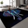 3D Elephant Short-Pile Area Rug, Non-Slip, 180 x 240 cm view 1
