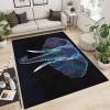 3D Elephant Short-Pile Area Rug, Non-Slip, 180 x 240 cm view 2
