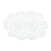 VALICLUD Rustic Cotton Crochet Lace Placemat, Small Tablecloth Table Mat for Home, Wedding, and Party Decor view 1