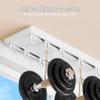 2-Track Ceiling-Mount Curtain Track, 6.6 ft, White Aluminum view 3