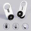 2-Track Ceiling-Mount Curtain Track, 6.6 ft, White Aluminum view 4