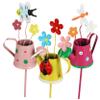 CIYODO 3-Piece Decorative Iron Plant Stakes for Garden Décor view 1