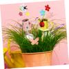 CIYODO 3-Piece Decorative Iron Plant Stakes for Garden Décor view 4