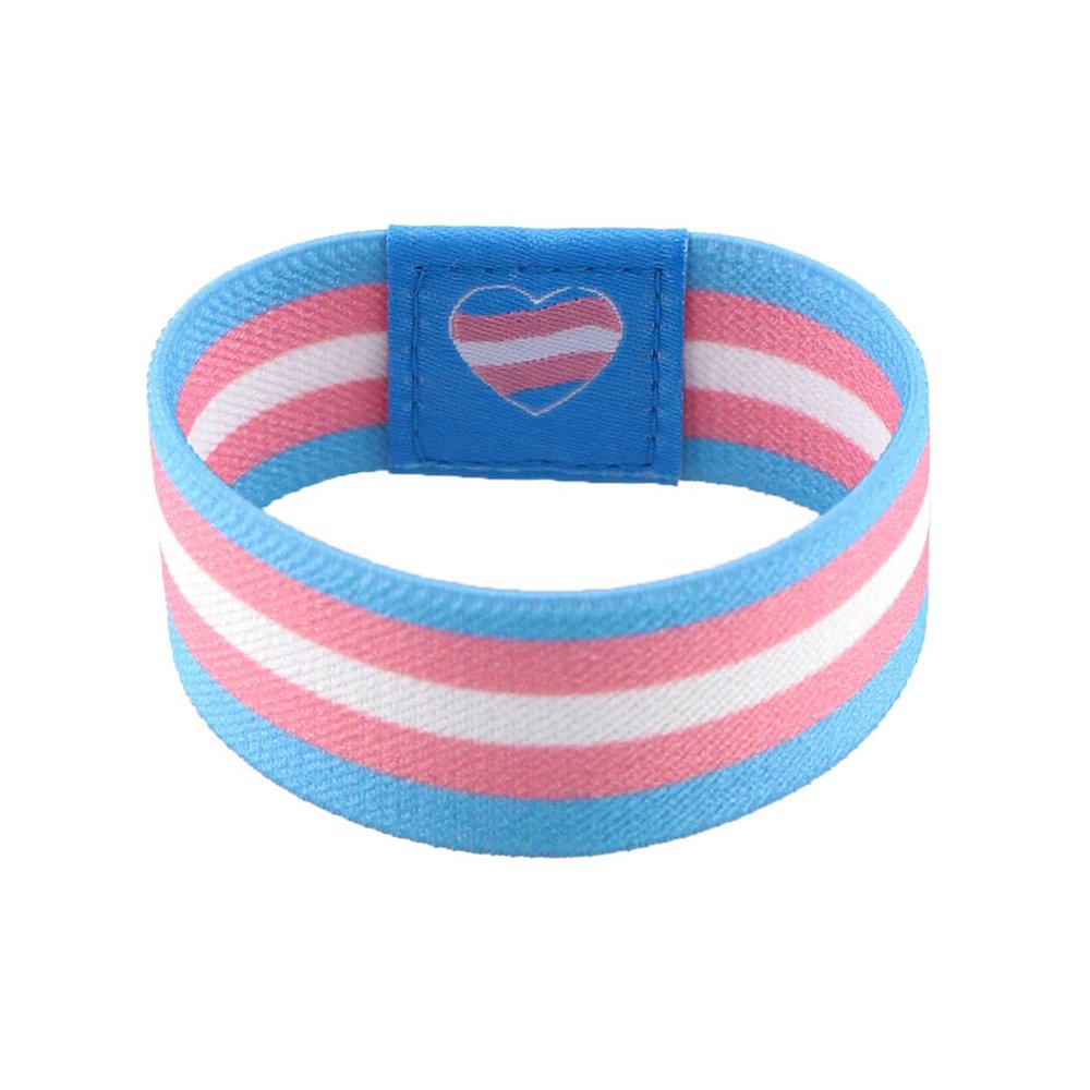 SLXLYH High-Elasticity Rainbow Wrist Sweatband