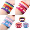 SLXLYH High-Elasticity Rainbow Wrist Sweatband view 2