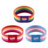 SLXLYH High-Elasticity Rainbow Wrist Sweatband view 3