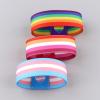 SLXLYH High-Elasticity Rainbow Wrist Sweatband view 4