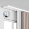 5.1 m Double-Track Curtain Rail, Ceiling-Mounted, White Aluminum view 1