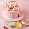 Cupcake Liners, Gold Aluminum Foil, Thick, 100 Count view 4