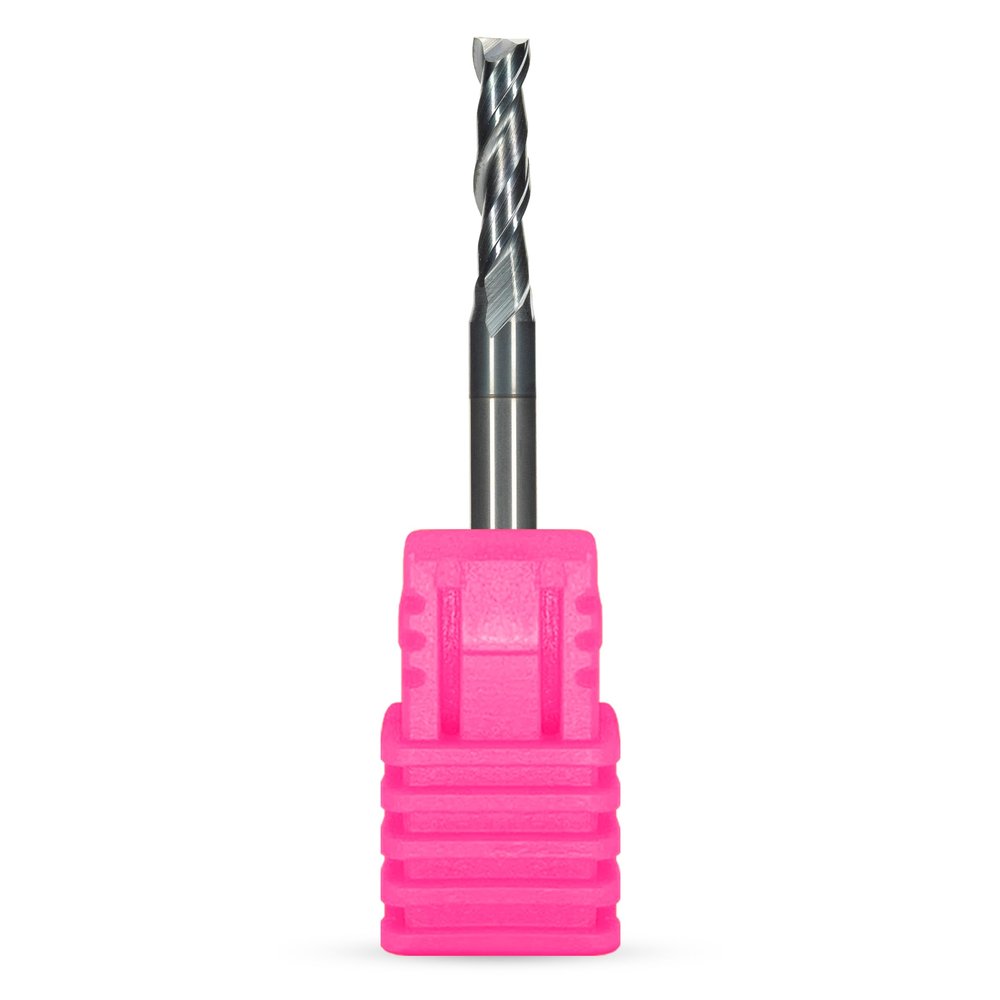 Cuttershop CNC Router Bit for Steel & Stainless Steel, Up-Cut, 2-Flute, TiAlN-Coated, HRC65 | SU Series D6.0 x 6.0 x L20/75